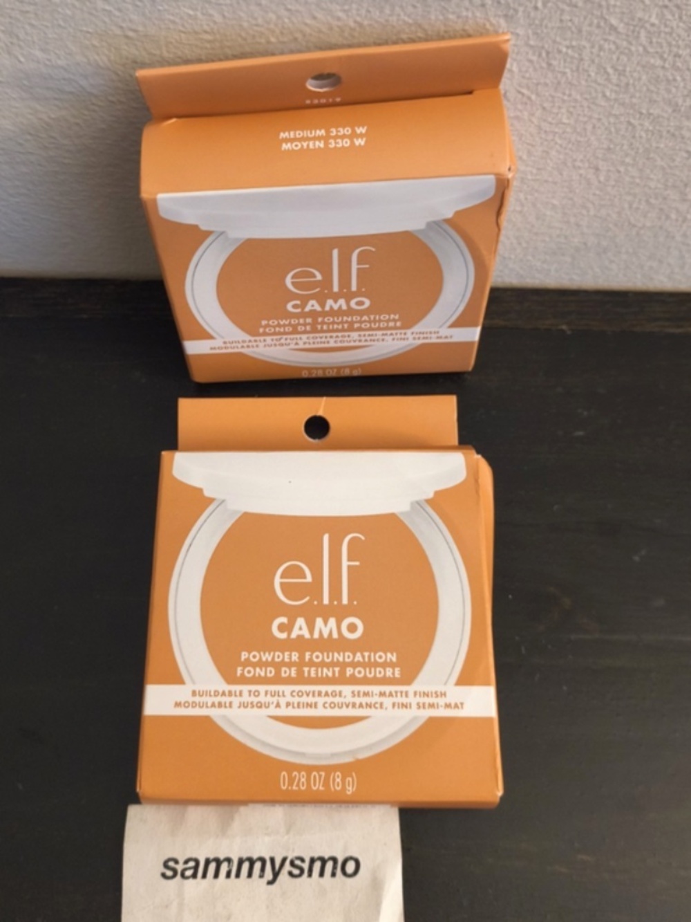 E.L.F. elf CAMO Powder Foundation semi matte finish, Medium 330 W x2